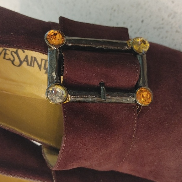 YSL Brown suede heels. Size 6.0 - Picture 8 of 10